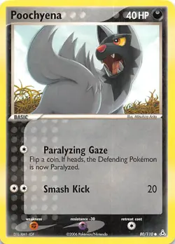Poochyena 80/110 Holon Phantoms Pokemon - Image 1
