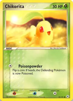 Chikorita 55/101 Hidden Legends Pokemon - Image 1