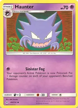 Haunter 69/214 SM Unbroken Bonds Pokemon - Image 1