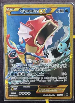 Pokemon TCG Gyarados EX 123/122 XY Breakpoint 2016 Secret Holo Rare - Image 1