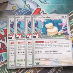 Pokemon Hop's Snorlax x4 (Playset) 117/159 Prize Pack Stamped Common NM - Image 1