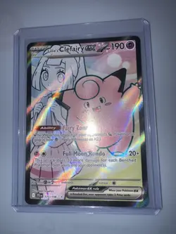 🔥Pokemon TCG Lillie's Clefairy EX Full Art 173/159 Journey Together👀Quick Ship - Image 1