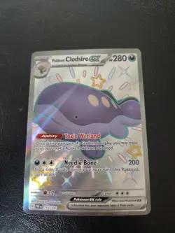 Holo Paldean Clodsire ex - 219/091 Shiny Ultra Rare Paldean Fates Pokemon TCG - Image 1