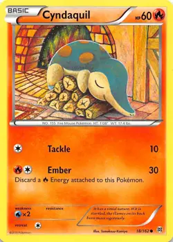 Cyndaquil 18/162 XY BREAKthrough Pokemon - Image 1