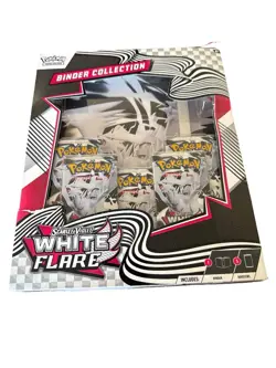 Pokemon TCG: Scarlet & Violet 10.5 White Flare Binder Collection Box Used - Image 1