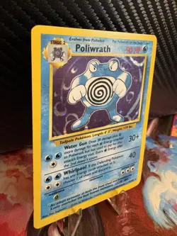 Pokemon Base Set Poliwrath Holo 13/102 WOTC 1999 LP- Vintage Holographic - Image 4