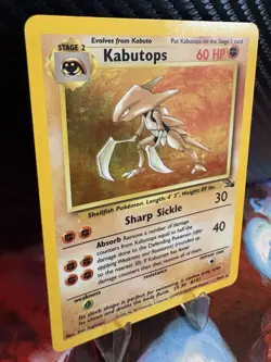 Kabutops 9/62 Holo Rare Fossil WOTC Pokemon MP Clean Front - Image 4