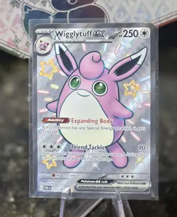 Wigglytuff Ex 222/091 - Paldean Fates - Pokemon TCG - Ultra Rare - Near Mint - Image 1