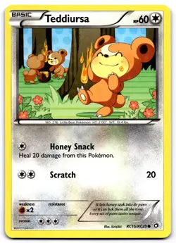 TEDDIURSA RC15/RC25 HOLO LEGENDARY TREASURES: RADIANT COLLECTION POKEMON NM - Image 1