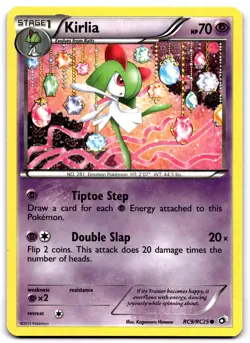 KIRLIA RC9/RC25 HOLO COMMON LEGENDARY TREASURES: RADIANT COLLECTION POKEMON NM - Image 1
