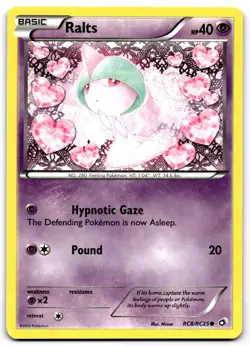 RALTS RC8/RC25 HOLO COMMON LEGENDARY TREASURES: RADIANT COLLECTION POKEMON NM - Image 1