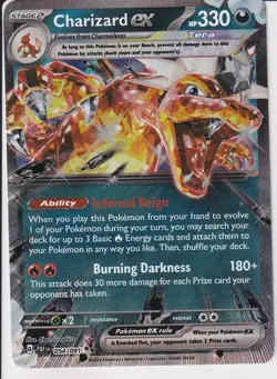 Charizard ex 54/91 PAF: Paldean Fates Pokemon NM - Image 1