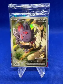 SEALED Pokemon Journey Together N’s Zorua 189 Promo Pokemon Center Stamped - Image 1