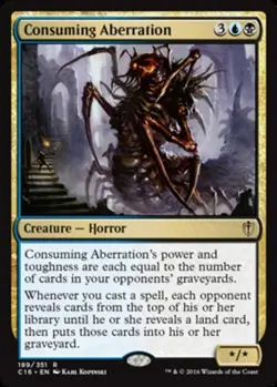 1 x Consuming Aberration - Commander 2016 - Light Play - MTG - Image 1