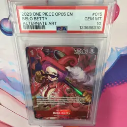 One Piece Awakening of the New Era Belo Betty OP05-015 Alt Art English PSA 10 - Image 3