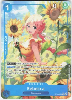 Rebecca Alternate Art Foil OP15-053 Adventure on Kami's Island One Piece - Image 1