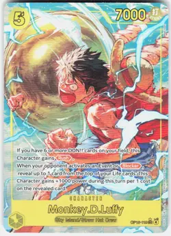 Monkey.D.Luffy Alternate Art Foil OP15-119 Adventure on Kami's Island One Piece - Image 1