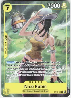 Nico Robin Alternate Art Foil OP15-109 Adventure on Kami's Island One Piece - Image 1