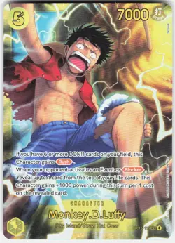 Monkey.D.Luffy Foil OP15-119 Adventure on Kami's Island One Piece - Image 1