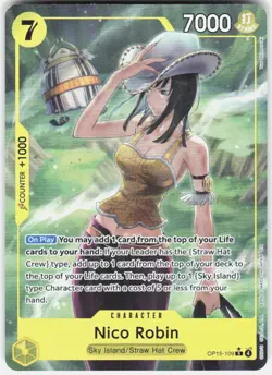 Nico Robin Alternate Art Foil OP15-109 Adventure on Kami's Island One Piece - Image 1
