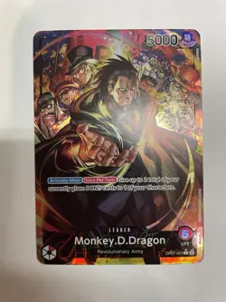 Bandai One Piece Monkey D. Dragon Leader Full Art Foil OP07-001 Special - Image 1