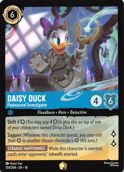 Daisy Duck Paranormal Investigator 154/204 Whispers in the Well Disney Lorcana - Image 1