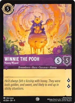 Winnie the Pooh - Hunny Wizard 41/204 Fabled Disney Lorcana - Image 1