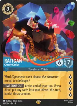 Ratigan Greedy Genius 167/204 Reign of Jafar Disney Lorcana - Image 1