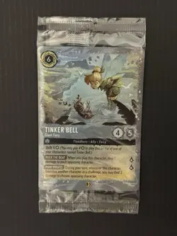 Disney Lorcana Tinker Bell Giant Fairy Promo Glimmer Foil - Image 1