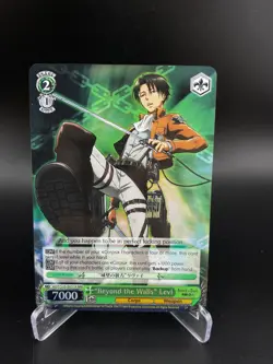 "Beyond the Walls" Levi (RRR) AOT/S35-E031R RRR Attack on Titan Weiss Schwarz NM - Image 1