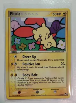 Plusle - 5/17 - Pokemon Pop Series 3 Holo Card NM - Image 1