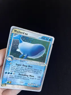 Wailord ex 100/100 DMG Holo Rare Vintage Pokemon Cards Ultra Rare - Image 2