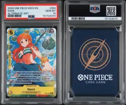 Nami EB03-053 SR Parallel Alt Art One Piece Card Game PSA 10 - Image 3