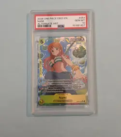 Nami EB03-053 SR Parallel Alt Art One Piece Card Game PSA 10 - Image 1