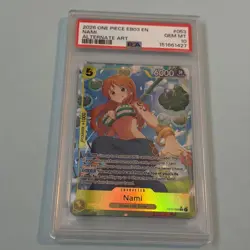 Nami EB03-053 SR Parallel Alt Art One Piece Card Game PSA 10 - Image 2