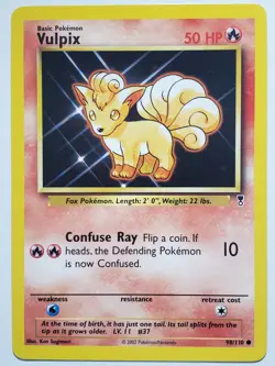 Vulpix 98/110 NM - Legendary Collection Pokemon Card - $2 Combined Shipping - Image 1
