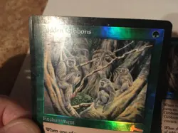 1X HIDDEN GIBBONS FOIL / MP / URZA'S LEGACY / REAL PICS / WRONGWAY052 - Image 3