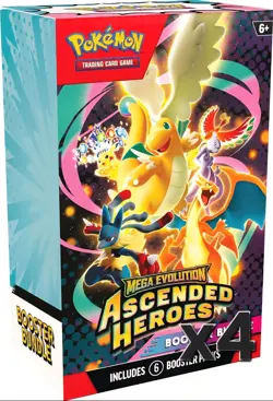 LOT OF 4 Pokemon TCG Ascended Heroes Booster Bundle Sealed PRESALE - Image 1