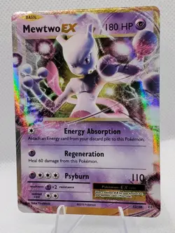 Mewtwo EX 52/108 Evolutions Holo Ultra Rare Pokemon TCG English - Image 1