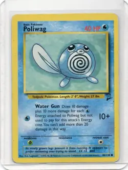 Pokemon Card - Poliwag - 88/130 - Base Set 2 - 2000 - Image 1