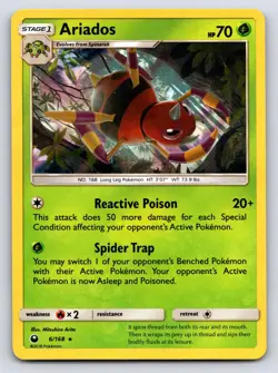 Ariados 6/168 Holo Rare Celestial Storm Pokemon Holo Lightly Played - Image 1