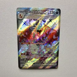 Pokemon TCG Charizard ex 074 SV Black Star Promo Full Art Holo HP 330 English - Image 3