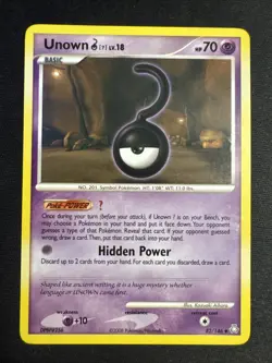 2008 Pokemon Diamond and Pearl Legends Awakened #82 Unown U UC - Image 1