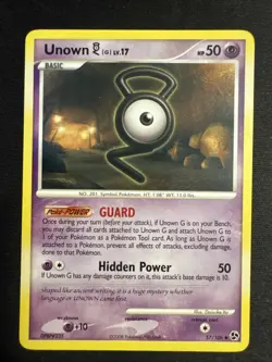 Pokemon TCG Unown [G] 57/106 Great Encounters Regular NM - Image 1