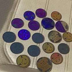 Nintendo Pokemon TCG Flip Coin Lot 17 Multicolor Holofoil Pikachu Arcanine - Image 1