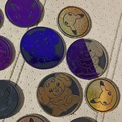 Nintendo Pokemon TCG Flip Coin Lot 17 Multicolor Holofoil Pikachu Arcanine - Image 3