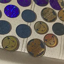Nintendo Pokemon TCG Flip Coin Lot 17 Multicolor Holofoil Pikachu Arcanine - Image 4