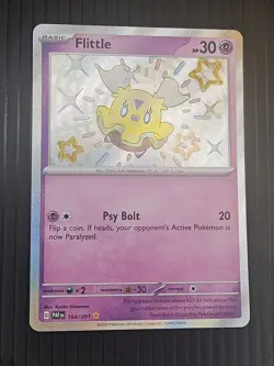 Flittle - Shiny Rare Holo SV: Paldean Fates 164/091 NM Pokemon TCG 164/091 - Image 1