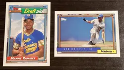 1992 Topps Baseball Complete Set 792 cards, Manny Ramirez RC, Bonds, Griffey Jr. - Image 2