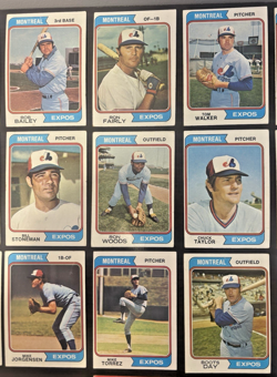 ⚾MONTREAL EXPOS - 1974 Topps - Team Lot 26 Cards - With Insert & Team Checklist - Image 3